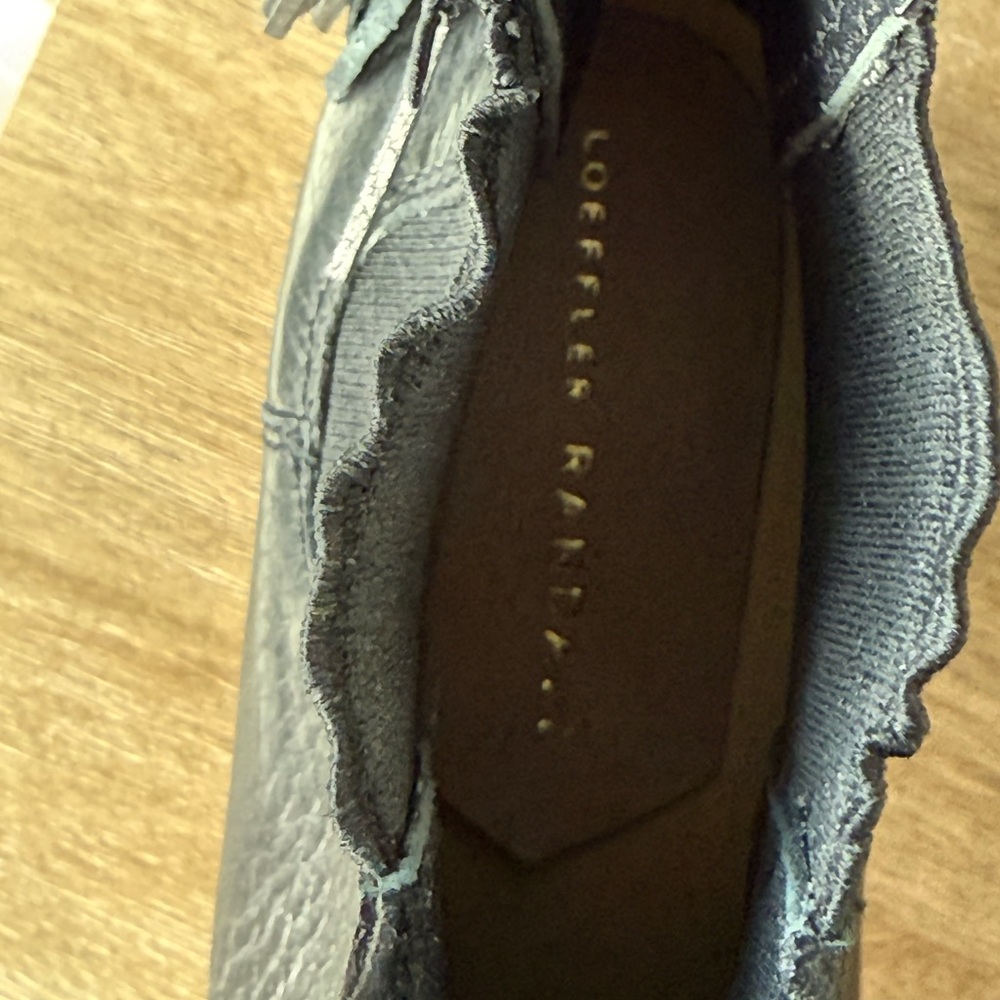 LOEFFLER RANDALL BLACK LEATHER CLOG BOOT - sz. 6 - Picture 5 of 7